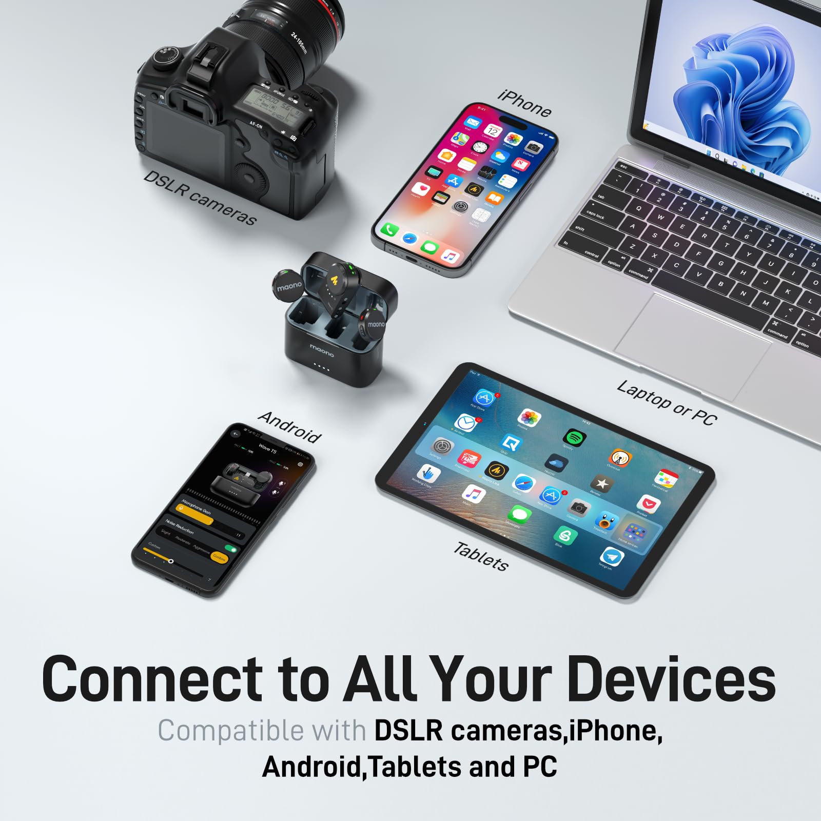 MAONO ワイヤレスマイク Wave T5 Maono T5 Wireless Microphone | Maono